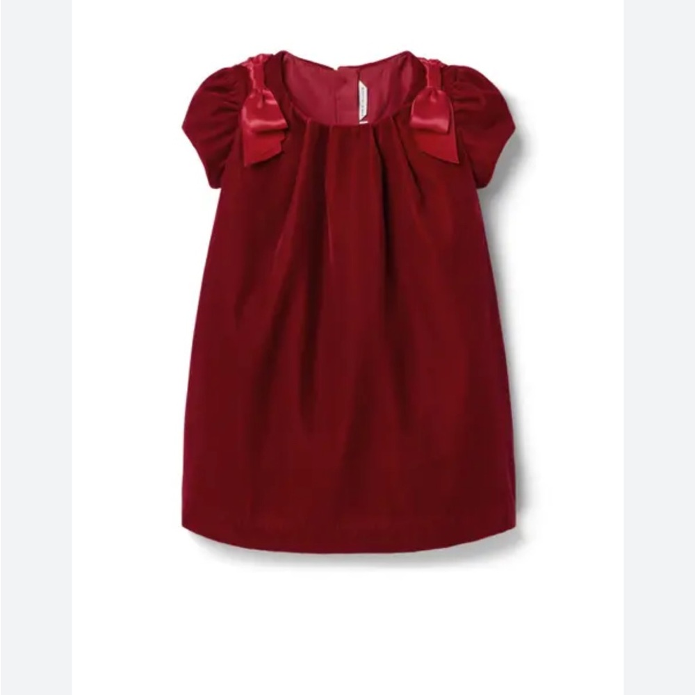 The Velvet Shoulder Bow Dress size 2T